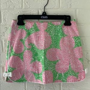 Lilly Pulitzer Floral Skort Size 2